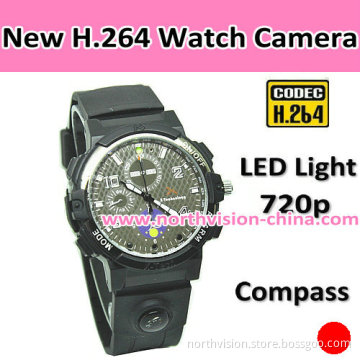 New H. 264 Nightvision Watch Camera